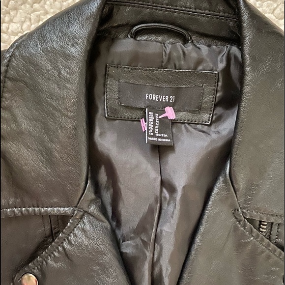 Forever 21-Faux Leather Jacket - Picture 6 of 8